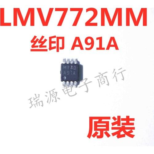 100% New&original LMV772MMX LMV772MM LMV722 Marking::A91A MSOP8