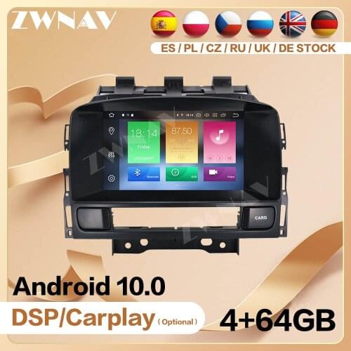 128GB Carplay 2 Din For Opel Vauxhall Holden Astra J 2010 2011 2012 2013 Android 10 Player Audio Radio GPS Head Unit Auto Stereo