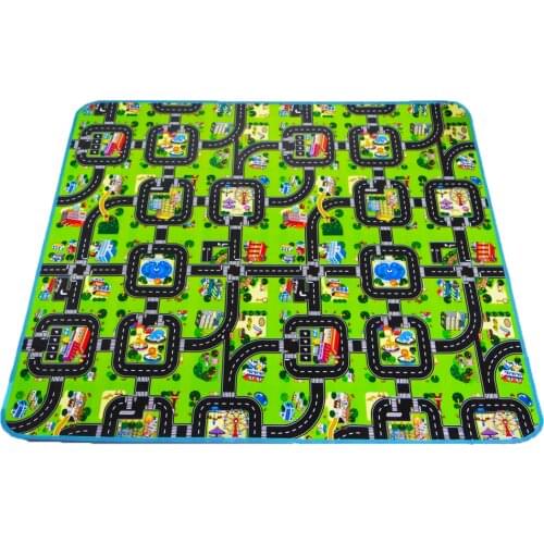 4 sizes Thick Town City Blanket Traffic Baby Crawling mat EVA Foam Climbing Pad Green Road Child Play Mat Carpet for Baby