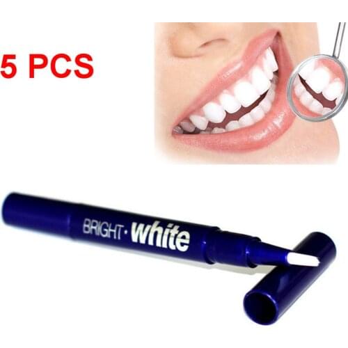 5/2/1Pcs Protable Dental Care Bright Tooth White Cleaning Stains Yellow Removal Bleaching Pen 2.5ml Gel Whitening Tool TSLM2
