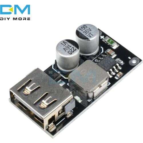 5PCS QC3.0 QC2.0 USB DC-DC Buck Converter Charging Step Down Module 6-32V 9V 12V 24V to Fast Quick Charger 5V 12V Circuit Board