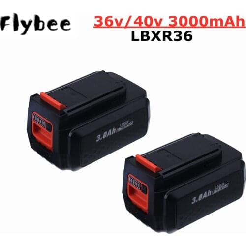 36V/40v 3000mAh Rechargeable Li-Ion Battery for Black & Decker LBXR36 BL2036 LBX2040 LST136 LST420 LST220 MTC220 L50