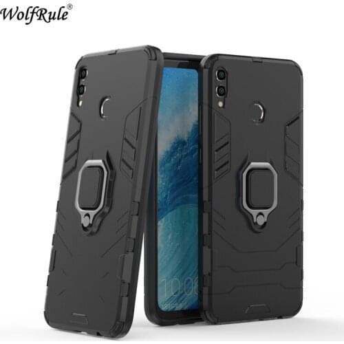 WolfRule Huawei Honor 8X Max Case TPU Hard PC Huawei Honor 8X Max Case Ring Holder Stand Magnetic Armor Case Enjoy Max Fundas