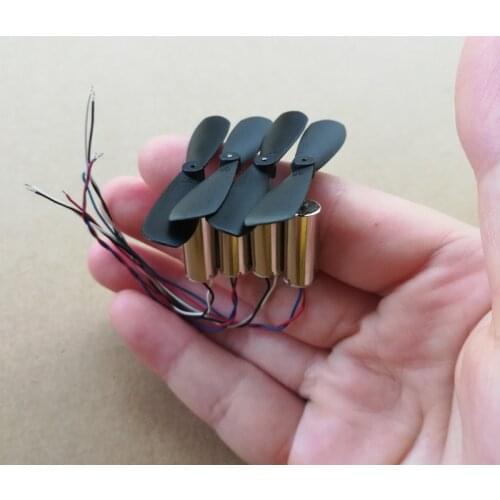 DC 3.7V Micro 7mm*16 motor CW/CCW Electric Motor Helicopter 45mm Propellers Coreless Motor for RC Quadcopter Drone Model DIY