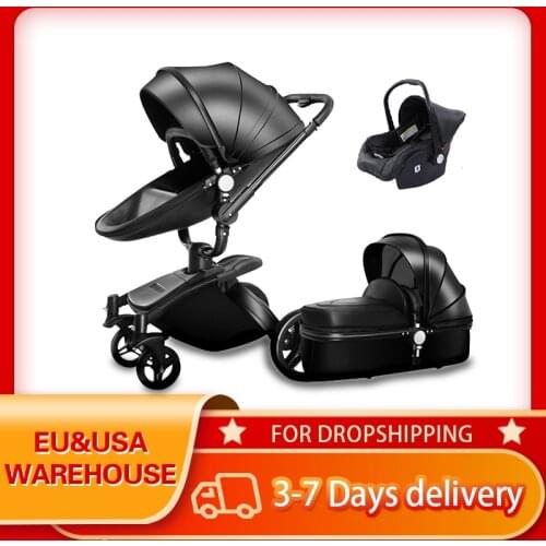 Baby Stroller 3 in 1 Tricycle Baby Walker High Landscape Stroller Folding Strollers Baby Trolley Kinderwagen Poussette Bebe