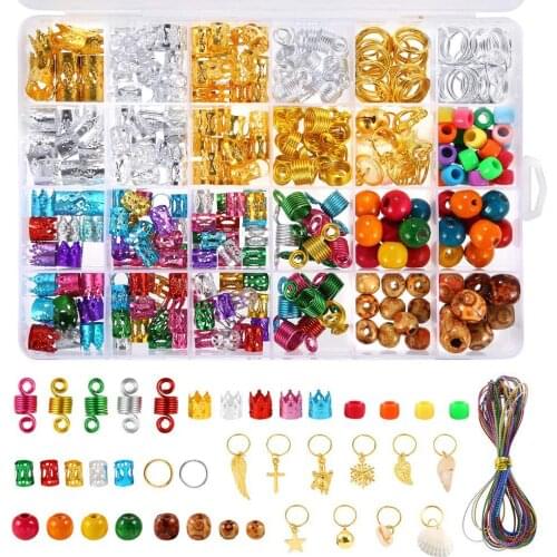 Dreadlock Rings Hair Braid Hair Beads Cuffs Clips Braid Spiral Braid Hair Extension for Accessories Hair Clips for Women