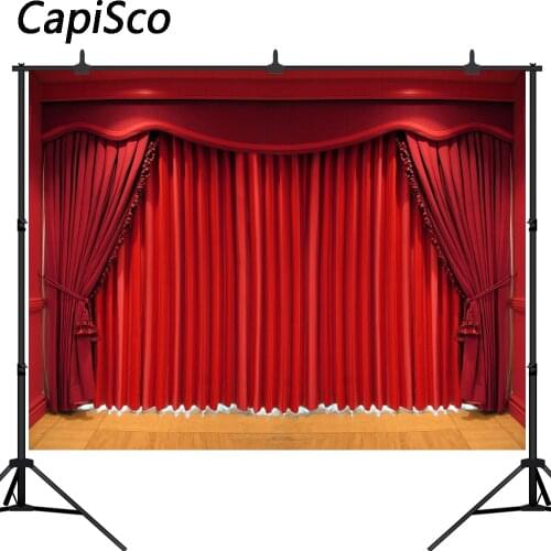 Capisco backdrop for photographic studio red velvet style curtain stage Opera Theatre opening the scene background photocall