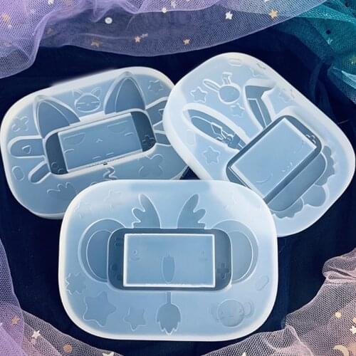 Game Console Quicksand Epoxy Resin Mold Jewelry Findings Silicone Mould DIY Crafts Shaker Pendants Casting Tools