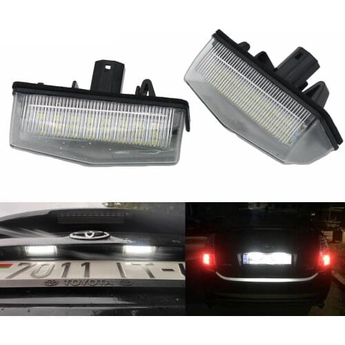 2Pcs Car 24Led License Plate Lights Lamp For Toyota MATRIX AZE14,ZRE142,PRIUS ZVW30/NHW20/PLUG-IN HBD/V-ZVW40,VENZA GGV1 PRIUS