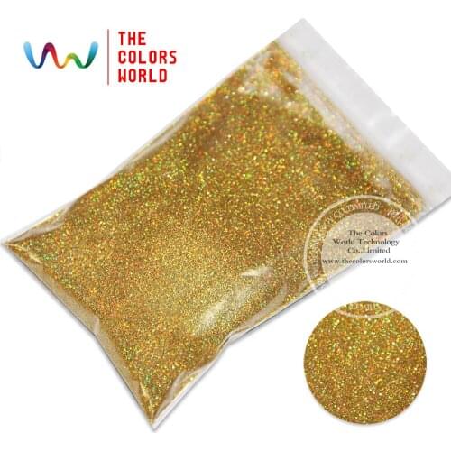 TCA210 Laser Light Gold Color 0.1MM 004" Glitter dust ,Specular luster glitter for nail,tatto,Art decoration and others