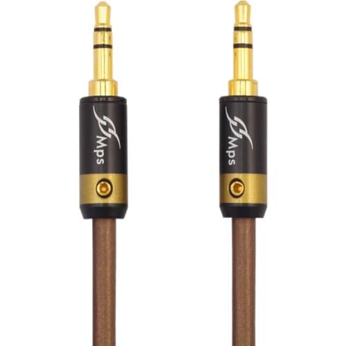 MPS X-5 Eagle HiFi 99.9997% OFC+ Silver Plated 24K Gold Plated Plug 3.5mm AUX male to male audio car Headphone Speaker cable