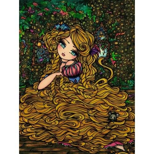 5D DIY Poured Glue Diamond Painting Kits Scalloped Edge Unique Handcraft Gift Home Wall Decoration Soft Canvas Fall Decor