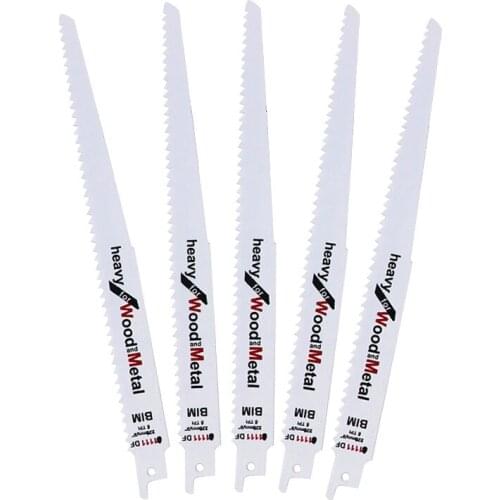 9''/225mm Reciprocating Saw Blade Jig Saw Blades Set S1111DF For Wood Metal Cutting Pruning Multi Cutting Tools