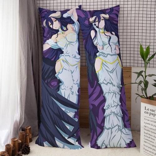 Anime JK Dakimakura Overlord Body Pillow Cover Case Albedo Hugging Pillowcase 150×50CM 160×50CM 180×60CM
