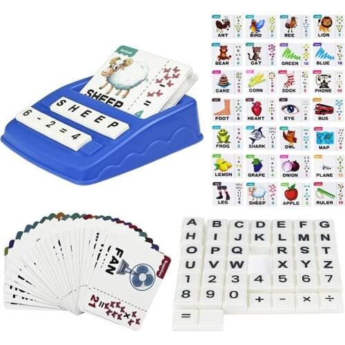 Kids English Alphabet Learning Machine Educational Toy Card Word Memory Spelling Educational Game Learning Toys For Children New