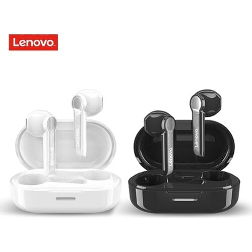 Original Lenovo HT08 Bluetooth Earphones Wireless Stereo Sports Earbuds Waterproof Hifi Headsets with Mic Charging Box Headphone