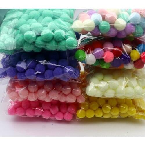 20g Pompom 8 Mm 10 Mm 15 Mm 20 Mm 25 Mm 30 Mm Round Hair Ball DIY Crafts Childrens Toys Wedding Clothing Sewing Home Decorations