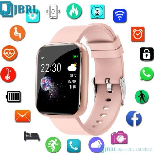 Square Smartwatch Men Women Smart Watch Full Touch Bluetooth Electronics Smart Clock Fitness Tracker For Android IOS Smart-Watch