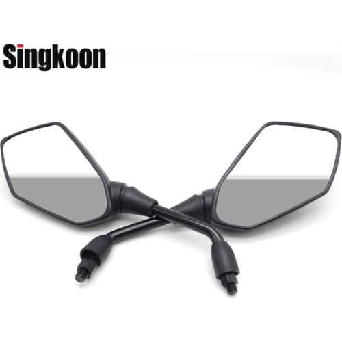 Universal 10mm Motorcycle Rearview Mirrors Black Scooter Moto Side Mirrors FOR bmw g310gs f650gs benelli trk502 honda hornet 900