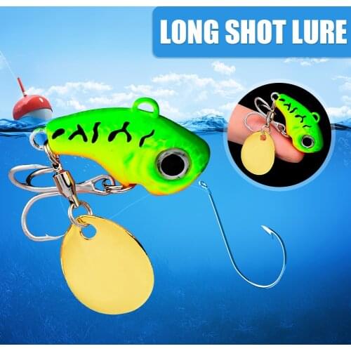 Hard Baits Spiners Carp Bait Set Fishing Tackle Rotating Metal VIB Bait 20g 35mm Hard Fishing Lure with Treble Hook