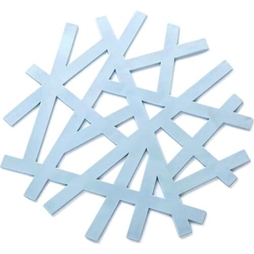 1Pc Silicone Mats Bird Nest Shape Insulated Flexible Non-Slip Coasters Hot Pads Irregular Hollow Out Heat Resistant Trivet Mat