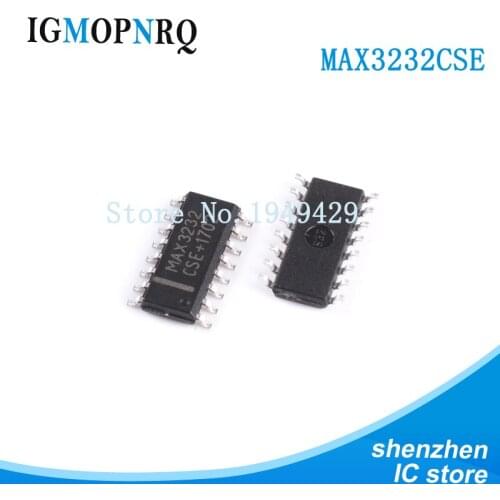 10PCS/lot MAX3232CSE SOP16 MAX3232 MAX3232C RS-232 interface IC 3-5.5V 235kbps Transceiver