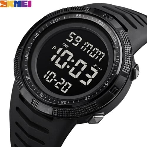2021 Clock Men Watches SKMEI Sport Watch Men 2 Time Waterproof Mens Digital Wristwatches PU Leather Soft Date Week Reloj Hombre