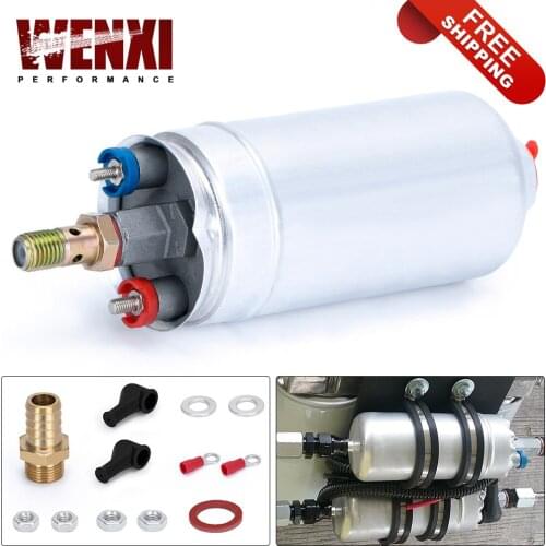 Free Shipping HIGH QUALITY Top External Fuel Pump 044 for OEM:0580 254 044 Poulor 300lph WX-FPB044