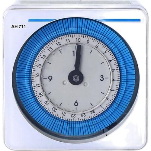 AH711 Din Rail square 24 Hours Analogue Time Switch 16A AC230V+CE+100% Quality Guaranteed