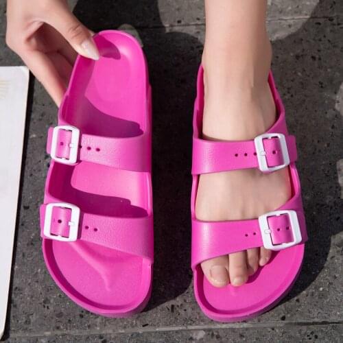 Summer Platform Sandals Women flip flops Beach Slippers Pink Red Black White Sandals 2021 Ladies EVA Light Casual Shoes female