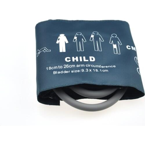Medical Nylon NIBP cuff dual line for Child BP cuff 18-26cm