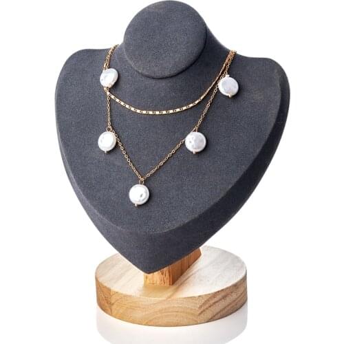 MISANANRYNE Trendy Imitation Pearl Tassel Pendant Multilayer Women Choker Necklace Gold Color Alloy Female Party Jewelry