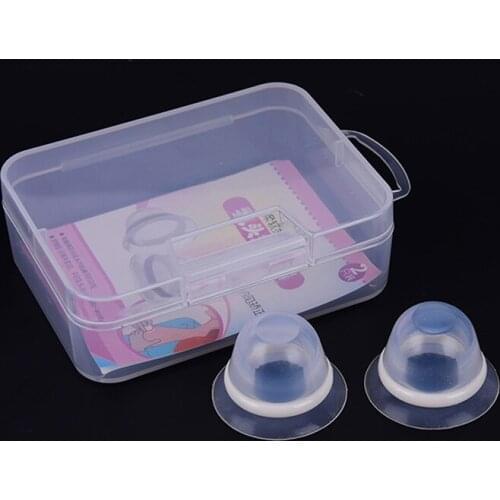 New1 Pair New Silicone Nipple Corrector Nipple Clip for Flat Inverted Nipples Braces Niplette Correction Clamps Corrector