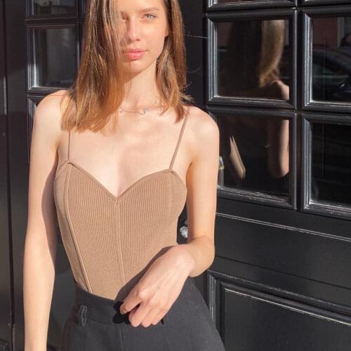 Slim tops ladies sense suspenders bottoming vest suspenders slim fit women бодиженское jumpsuit ladies catsuit Bodysuit women