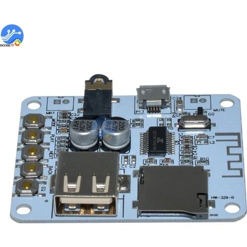 USB Bluetooth Audio Receiver Board TF Card Slot MP3 Audio Decoders Player 5V Wireless Stereo Music Player Module