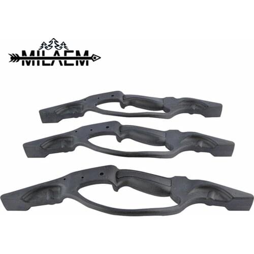 1 Black Archery Bow Riser for Shooting Hunting Right Hand Plastic Steel Light Weight Bow Handle DIY Outdoor Hunting Accessories