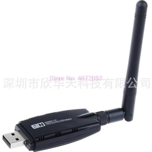 50pcs 300Mbps USB WiFi Adapter RTL8192 WiFi Antenna 802.11n PC+3dBi USB WiFi Receiver Ethernet Network Card for Win 7/10