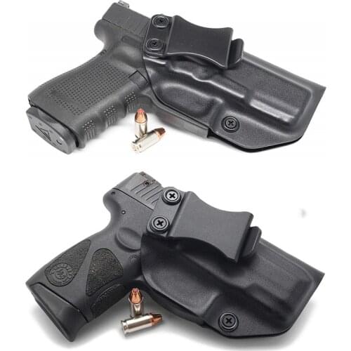 Inside the Waistband IWB Kydex Left Gun Holster For Taurus PT111 PT140 G2 Millenium G2C Glock 19 23 25 32 Concealed Carry