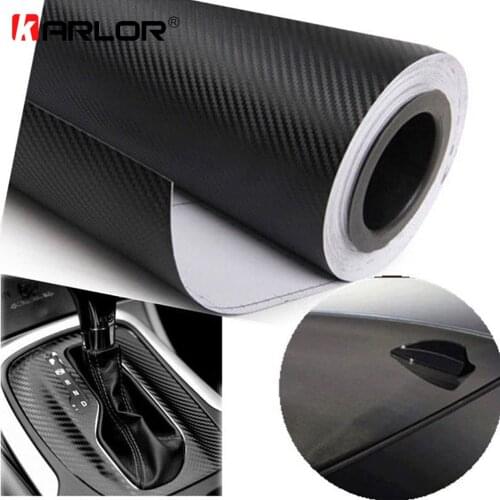 127cmx15cm 3D 3M Auto Carbon Fiber Vinyl Film Carbon Car Wrap Sheet Roll Film Paper Motorcycle Car Stickers Decal Accessories