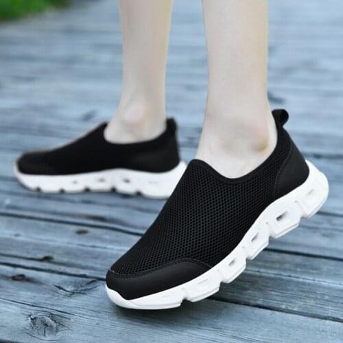 2021 Casual Lover Couple Big Size Mesh Breathable Chaussure Femme Sport Platform Ladies Trainers Shoes for Women Zapatos Mujer