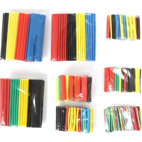 530pcs/328pcs/164pcs/140pcs/127pcs Polyolefin Heat Shrink Tube Assorted Insulation Shrinkable Tube Wire Cable Sleeve Kit