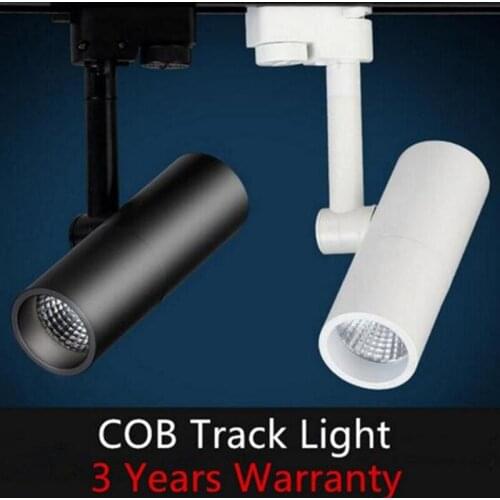 7W 10W 15W LED COB Track Lamps Rail Lights Spotlight Clothes Shoes Shop Store Gallery Market Commercial Indoor Lighting