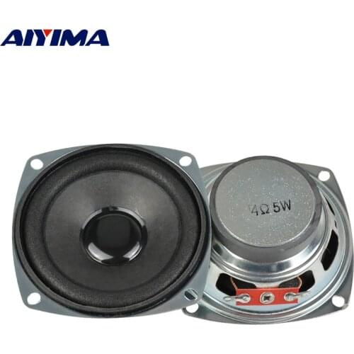 AIYIMA 2Pcs 3 Inch Audio Full Range Speaker 4 Ohm 5W Loudspeaker DIY Portable Bluettoth Multimedia Speaker Home Theater