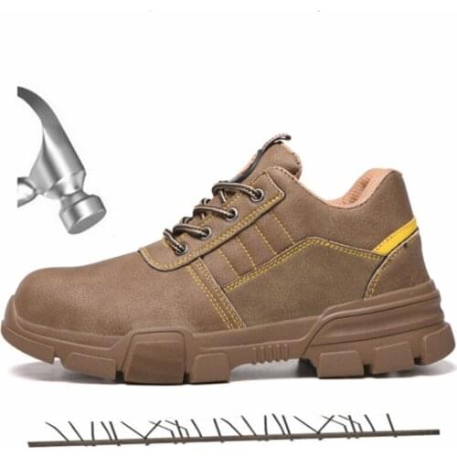 Winter Safety Work Boots Steel Toe Working Men Boots Warm Add Velvet Cold Protective Non Slip Anti Smashing Puncture Proof Shoes