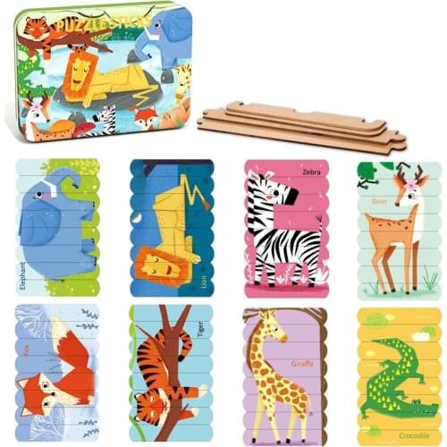 Magnetic Puzzles Mermaid Wooden Jigsaw Puzzles Book for Toddlers Preschool Educational and Learning Toys For Boys and Girls