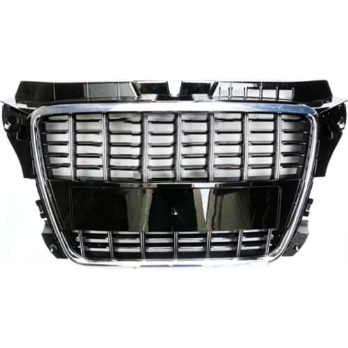 For A3/S3 Style Front Bumper Grille Hood Grill for Audi A3/S3 8P 2009 2010 2011 2012 2013 High Quality Car Accessories