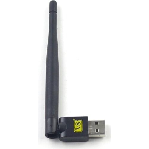 FREESAT TV mini wireless USB WiFi adapter with Antenna For V7 V8 Series Digital Satellite smart tv android smart TV box