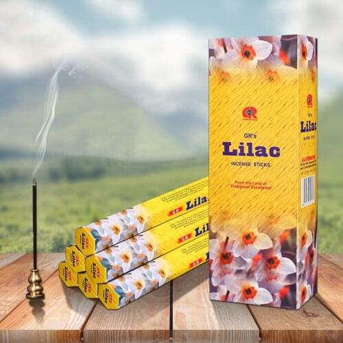 India Incense Clove Lilac Aromatherpay Incense Stick Big Box with 6 Small Boxes Fragrant Incense for Bedroom Supply