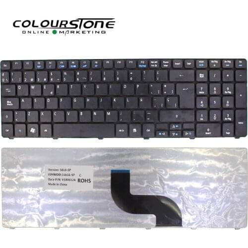 New Spanish Laptop Keyboard For Acer Aspire 5820 5750G 5750 5536TG 7741ZG 7741G 5350 Black SP Teclado Keyboard