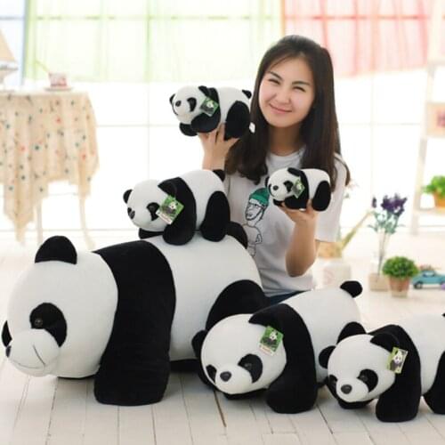Cute Simulation Panda Plush Toys Kids Playmate Soft Stuffed Animal Panda Plush Dolls Children Birthday Gift